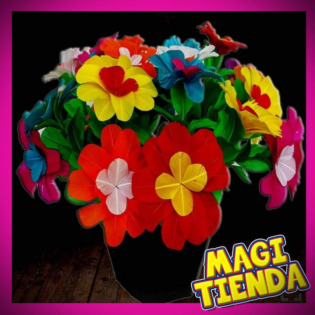 Appearing flower pot from silks